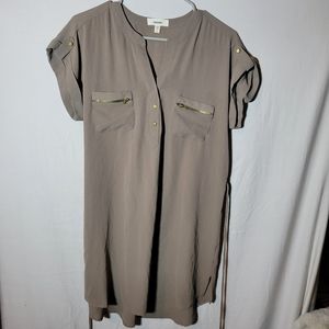 3/$15 Simple Tan Womens Blouse